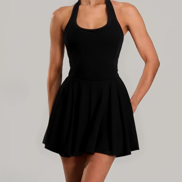 Paddle Ballerina Backless Halter  Dress