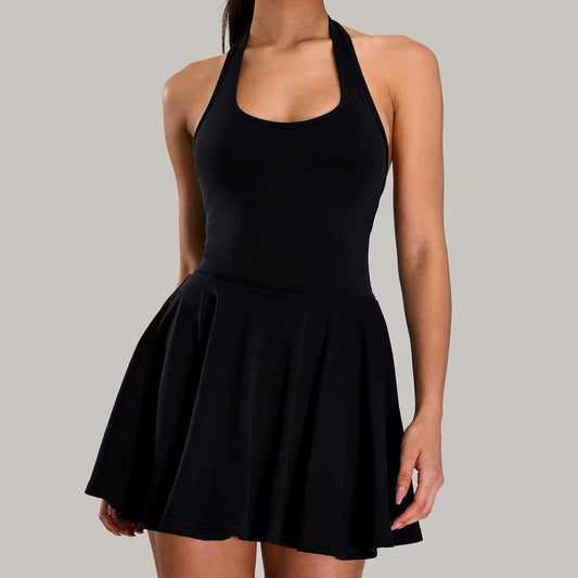 Paddle Ballerina Backless Halter  Dress