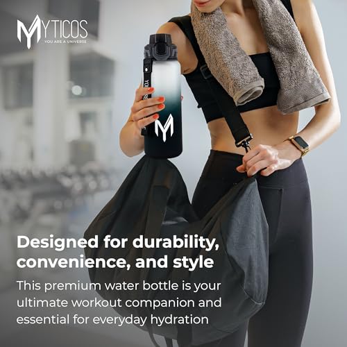 Myticos®️ Water Bottle - 800 ml - BLACK