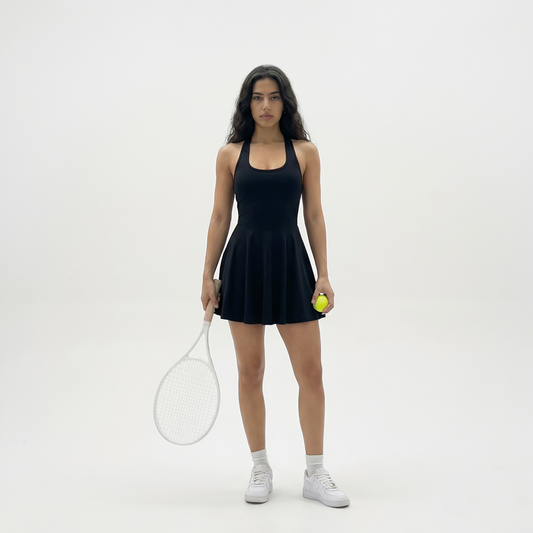 Paddle Ballerina Backless Halter  Dress