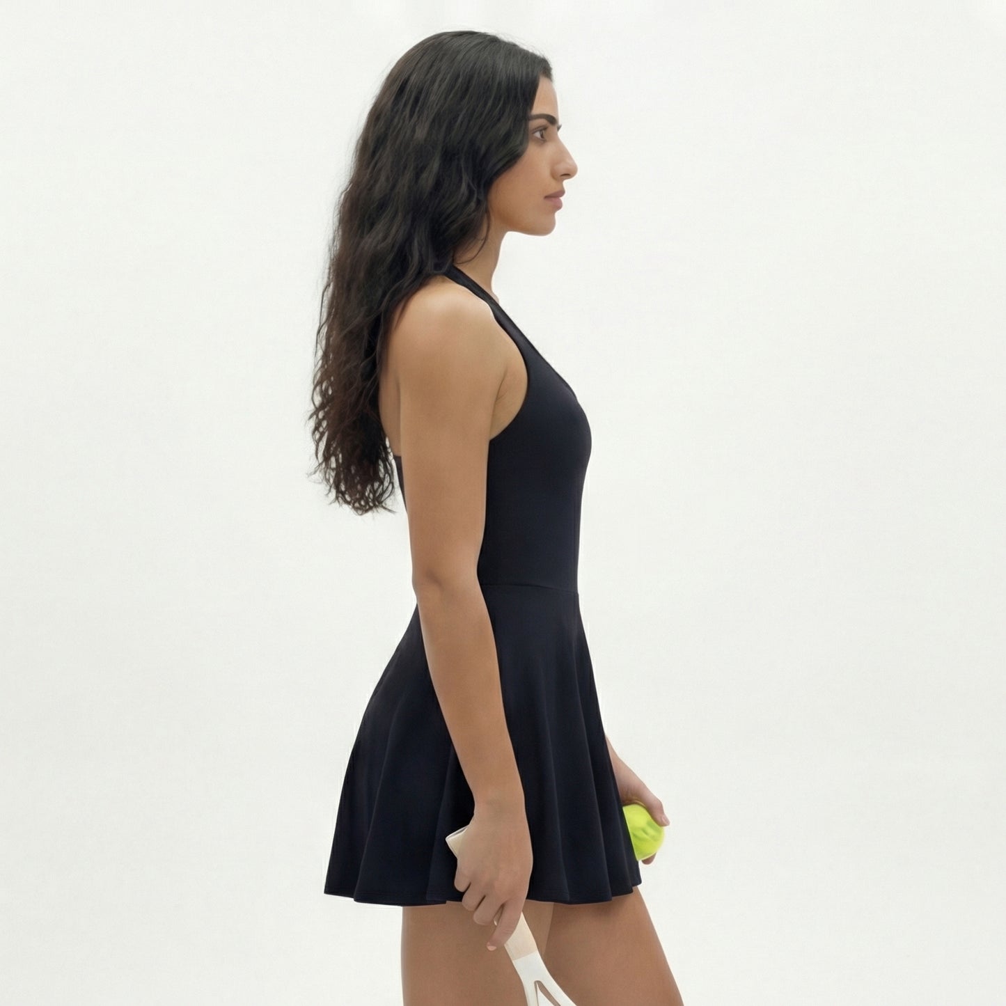 Paddle Ballerina Backless Halter  Dress