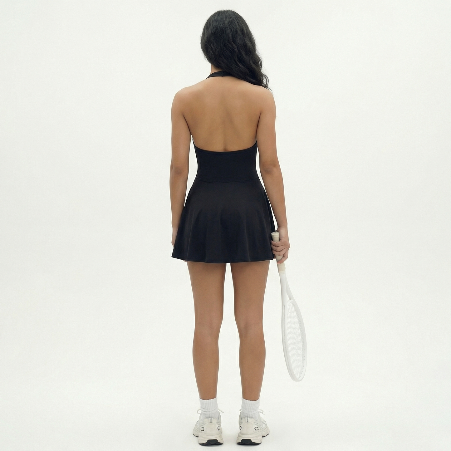 Paddle Ballerina Backless Halter  Dress