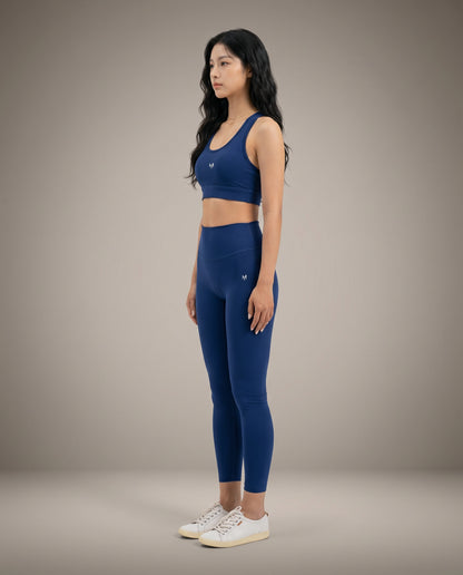 Myticos navy blue leggings side view