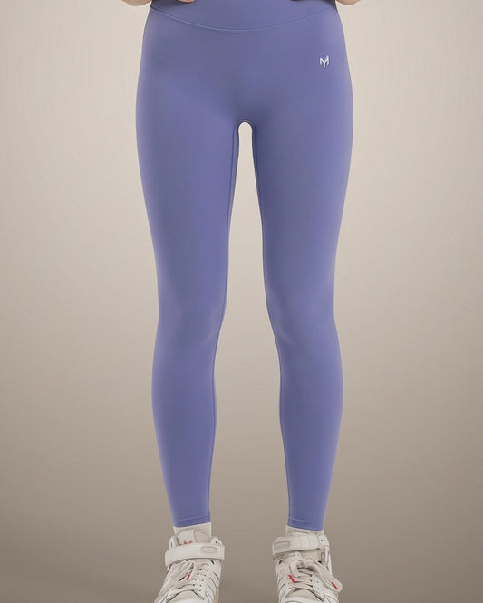Myticos lavender high-waist leggings, waist to ankle