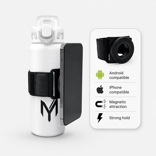 Myticos magnetic holder - phone mounted, Android & iPhone compatible, magnetic, strong hold