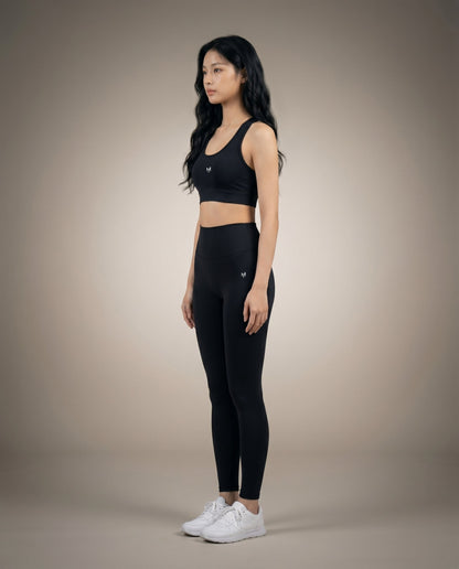 Myticos black leggings side view