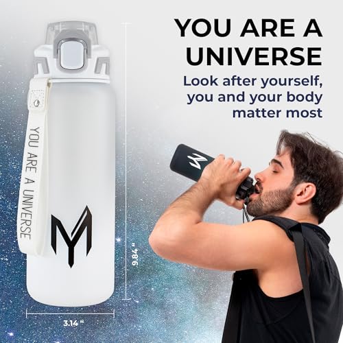 Myticos®️ Water Bottle - 800 ml - White